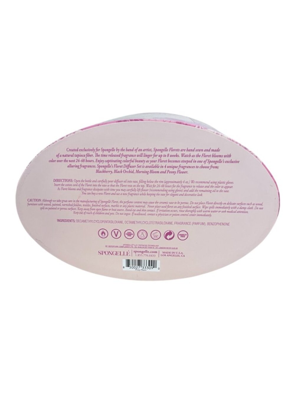 Spongelle Private Reserve Collection Peony Flower Floret Diffuser New - Picture 3 of 5